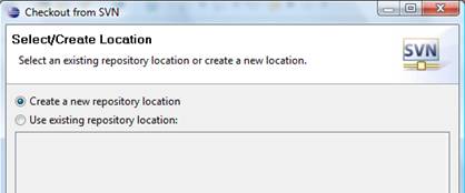 Create new repository location